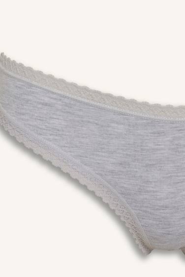 Fall in Love Lace Detailed 3 Piece Brazilian Panties