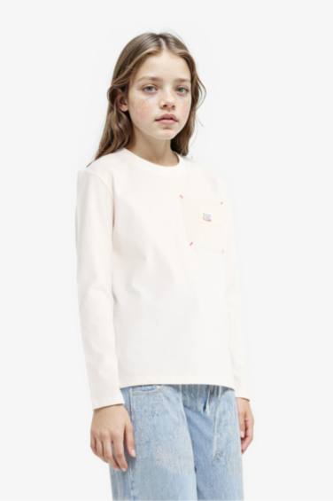 Girl Oversize Fit Crew Neck Slogan Printed T-Shirt