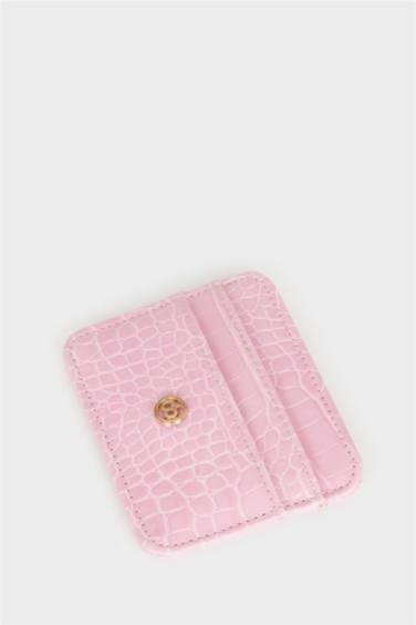 Woman Faux Leather Card Holder
