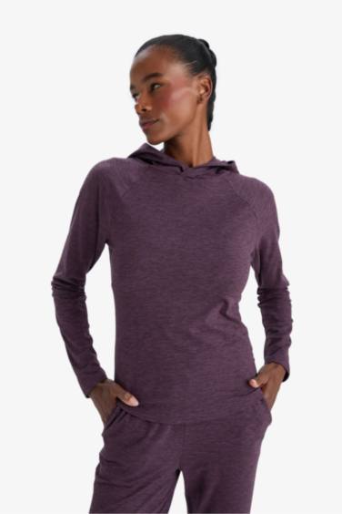 DeFactoFit Standard Fit Long Sleeve Hooded Sports Top