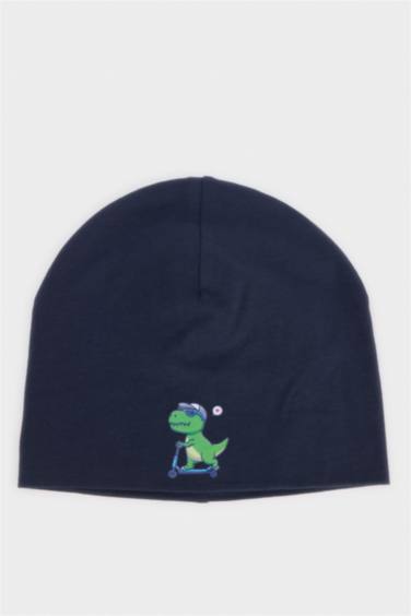 Erkek Çocuk Baskılı Pamuklu Bere