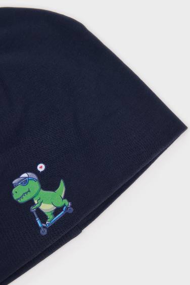 Erkek Çocuk Baskılı Pamuklu Bere