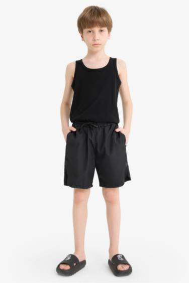 Boy Regular Fit Sports Printed Shorts
