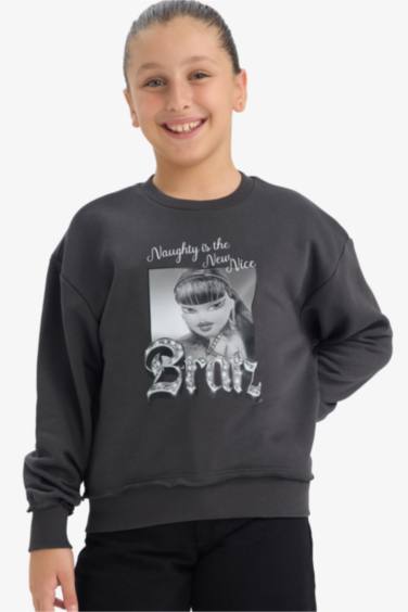 سويت شيرت اوفر سايز بياقة مستديرة