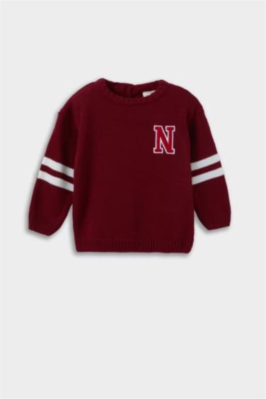 Baby Boy Crew Neck Printed Pullover