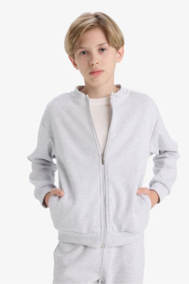 طقم اولادي جاكيت بومبر وسويت بانتس قصة عادية - قطعتين