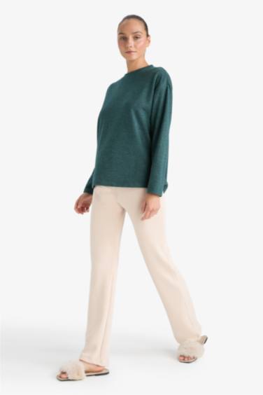 Flare Fit Geniş Paça Termal Tayt