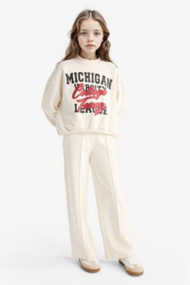 Ensemble Sweatshirt imprimé et Jogging pour fille