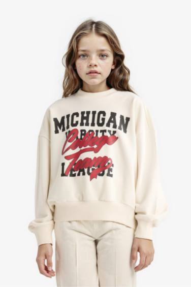 Ensemble Sweatshirt imprimé et Jogging pour fille