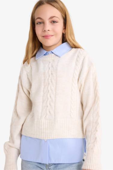 Girl Crew Neck Pullover