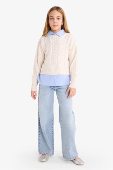 Girl Crew Neck Pullover