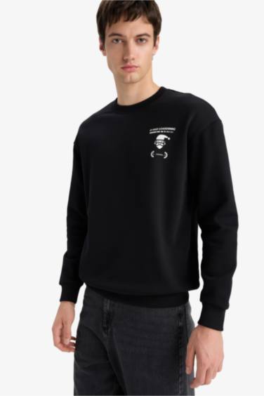 Boxy Fit Printed Sweatshirt