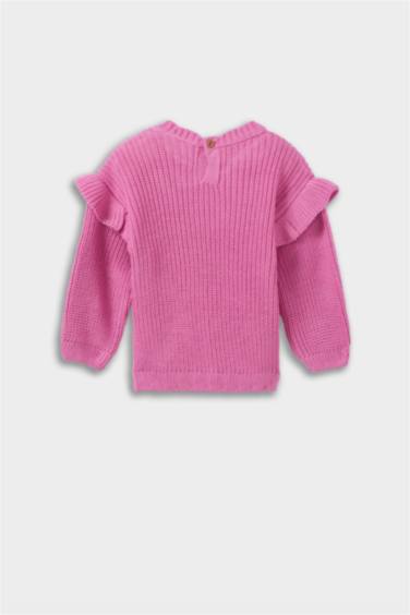 Baby Girl Regular Fit Crew Neck Pullover