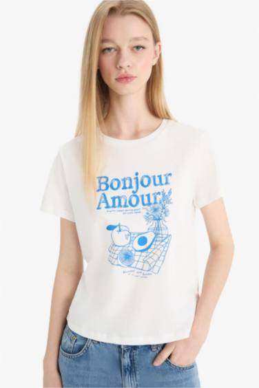 Regular Fit Crew Neck Printed T-Shirt