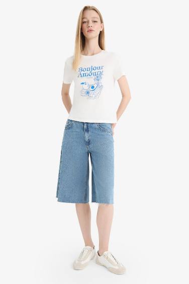 Regular Fit Crew Neck Printed T-Shirt