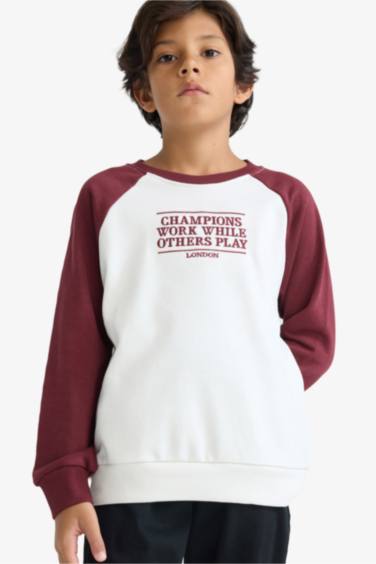 Boy Oversize Fit Embroidered Sweatshirt