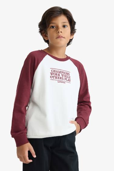 Boy Oversize Fit Embroidered Sweatshirt