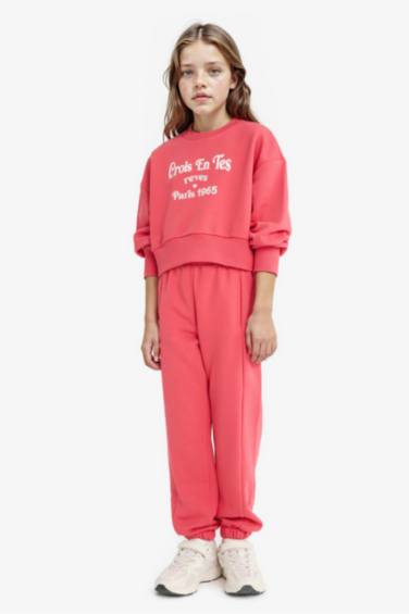 Ensemble Sweatshirt imprimé et Jogging pour fille