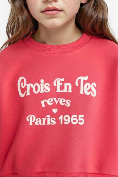 Ensemble Sweatshirt imprimé et Jogging pour fille