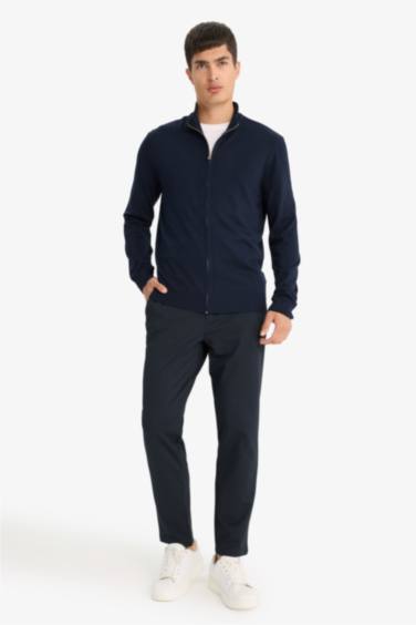 Standard Fit Turtleneck Knitwear Cardigan