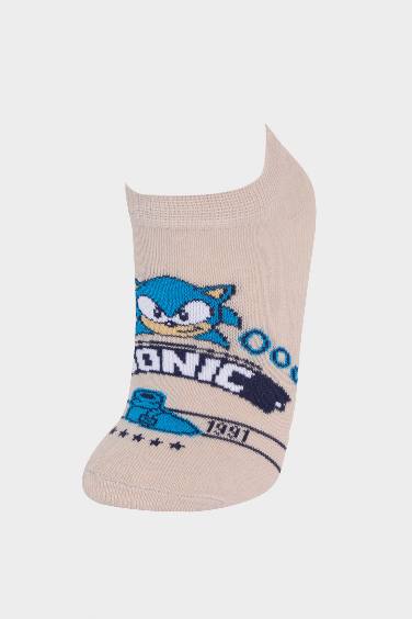 Erkek Çocuk Sonic The Hedgedog: Modern 3'lü Pamuklu Patik Çorap