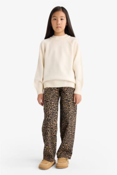 Girl Regular Fit Crew Neck Pullover