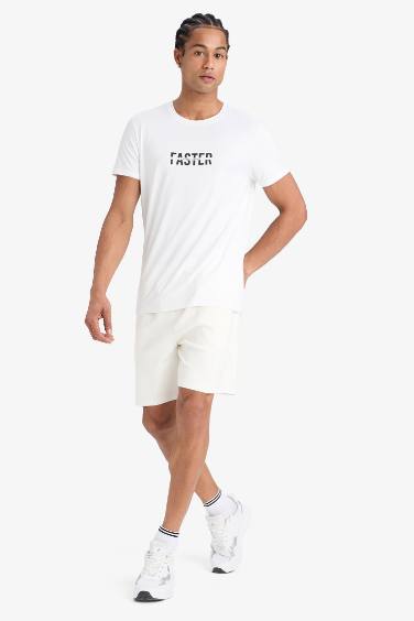 تيشيرت رياضي نص ردن سليم فيت من DeFactoFit