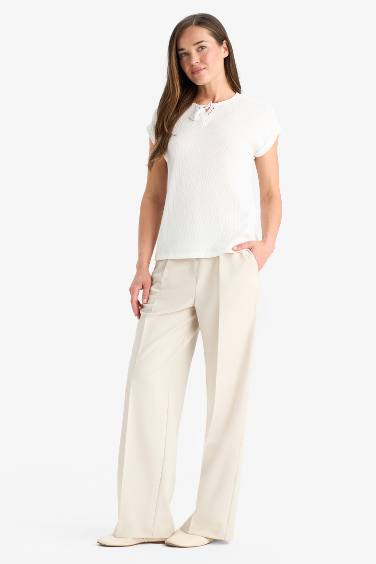 Crepe Short Sleeve T-Shirt