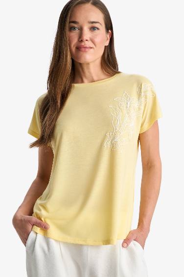 Crew Neck Basic Short Sleeve T-Shirt