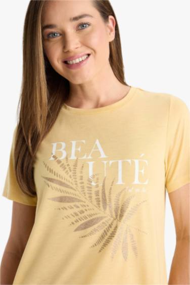 Regular Fit Crew Neck Printed T-Shirt