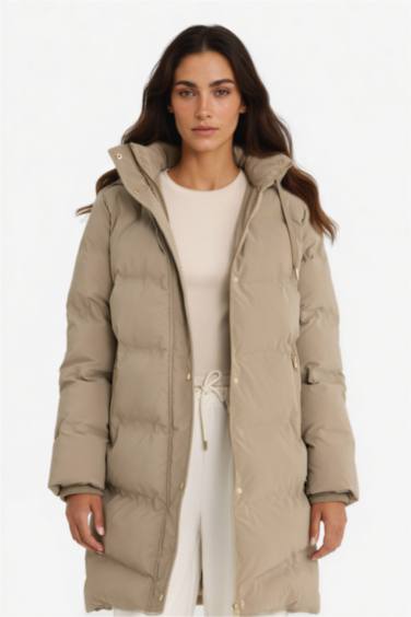 Куртка-парка с капюшоном, стандартный покрой