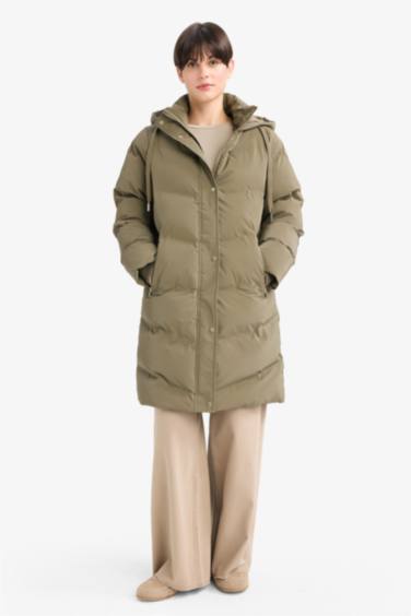 Regular Fit Kapüşonlu Fermuarlı Parka