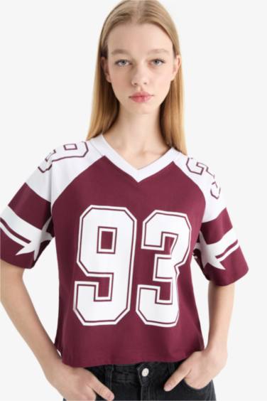 Loose Fit Crew Neck Printed T-Shirt