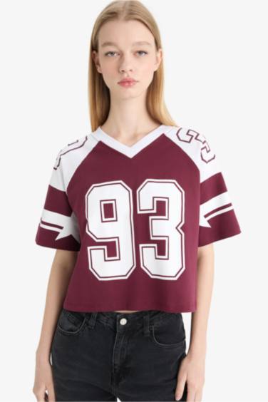 Loose Fit Crew Neck Printed T-Shirt