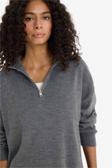 Regular Fit Half Zippered Pullover