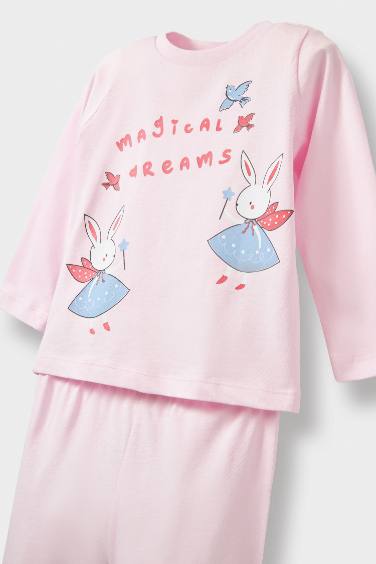 Сәби Қыз қоян 2 Трикотаж пижамалар