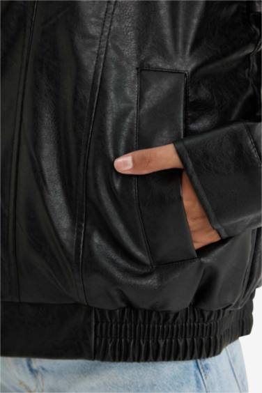 Dad Fit Polo Yaka Suni Deri Mont