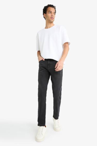 Pedro Slim Fit Dar Kalıp Normal Bel Dar Paça Jean Pantolon