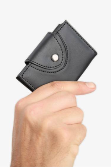 محفظة بطاقات رجالي جلد صناعي