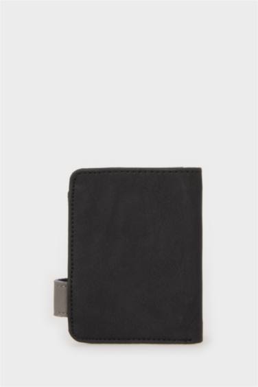 Man Faux Leather Wallet