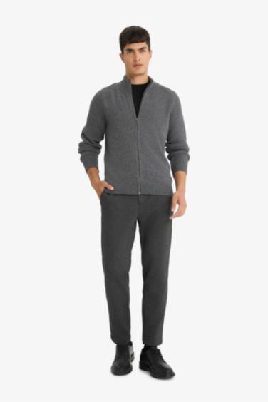 Standard Fit Turtleneck Knitwear Cardigan