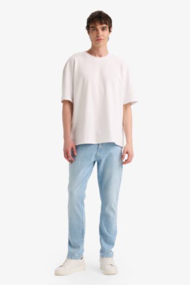 Pedro Slim Fit Dar Kalıp Normal Bel Dar Paça Jean Pantolon