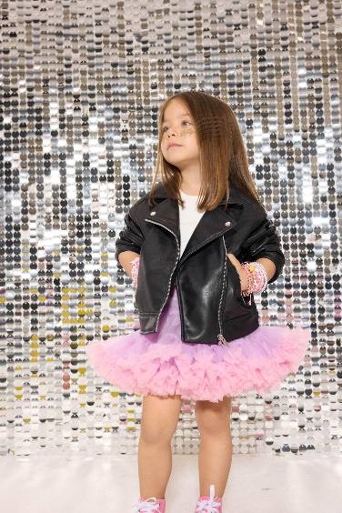 Le Mabelle x DeFacto Baby Girl Elastic Waist Skirt