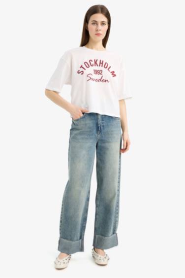 Boxy Fit Crew Neck T-Shirt