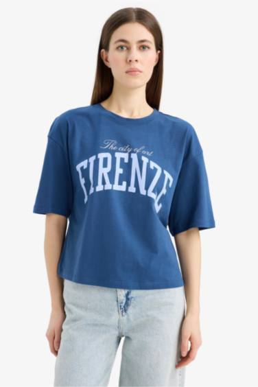 Boxy Fit Crew Neck T-Shirt