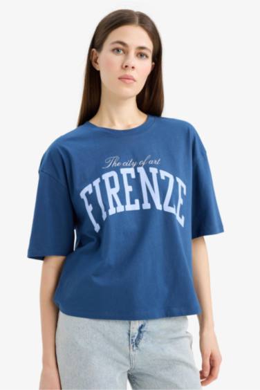 Boxy Fit Crew Neck T-Shirt