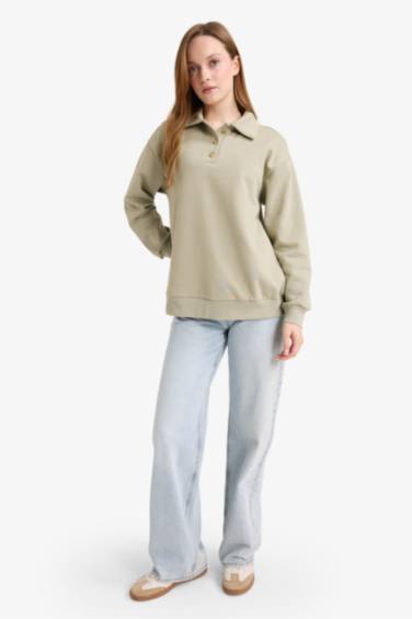 Regular Fit Polo Neck Soft Inside Thick Fabric Tunic