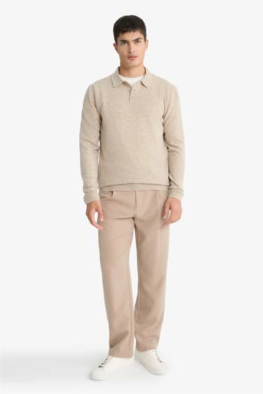 بلوز تريكو قصة عادية بياخة بولو