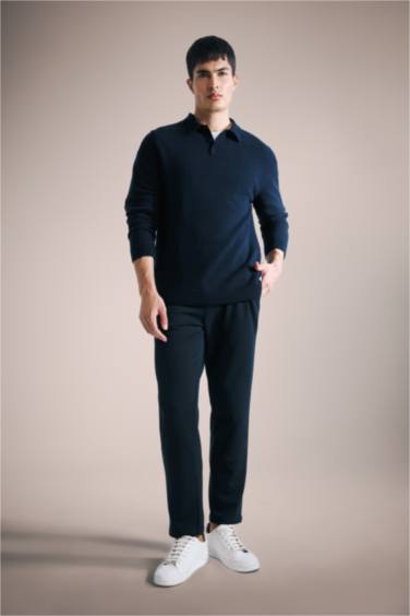 بلوز تريكو قصة عادية بياخة بولو