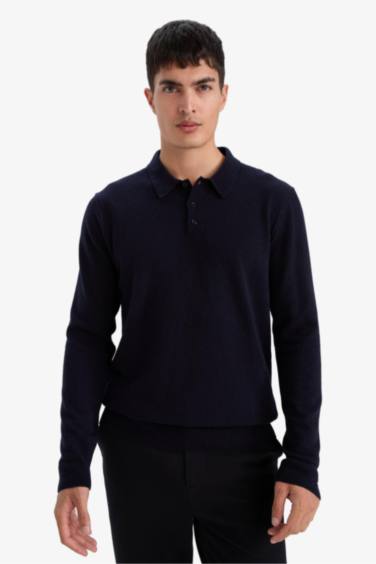 بلوز تريكو قصة عادية بياخة بولو